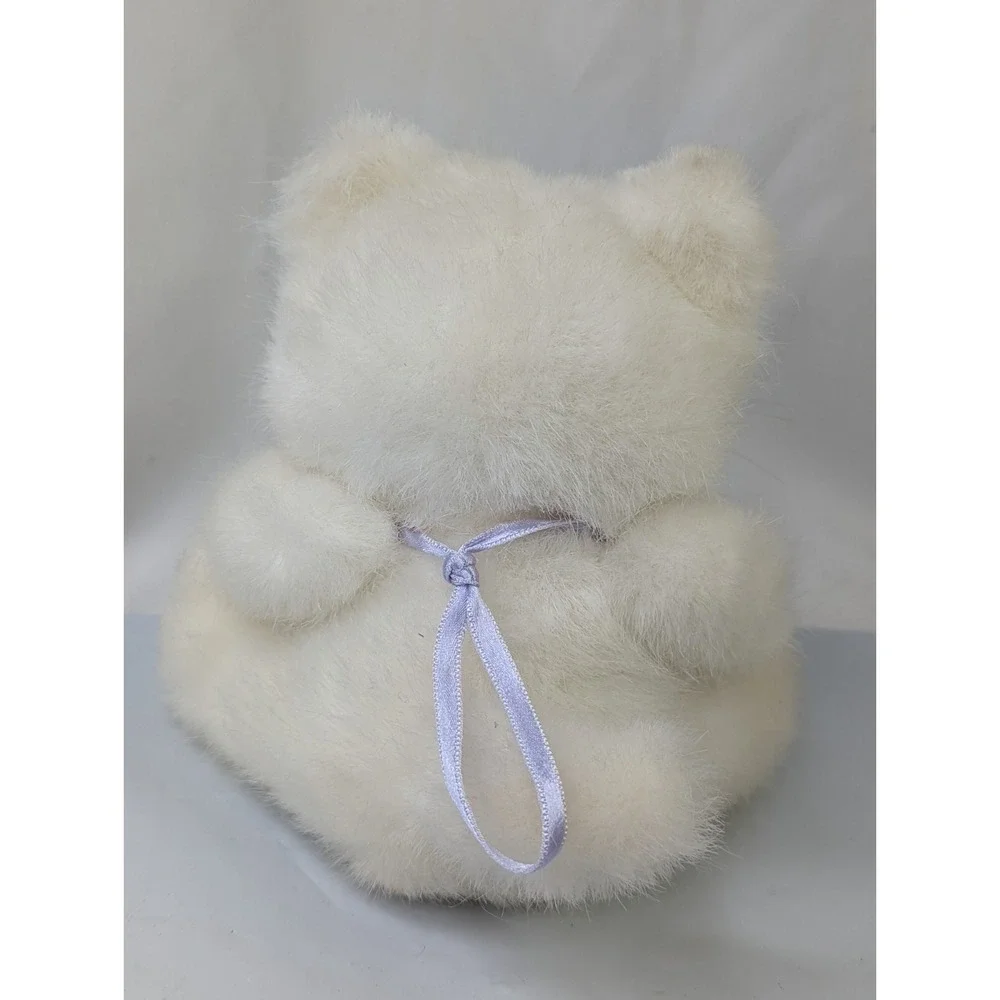 Russ White Cat Plush 6 Inch Super Grandma‎ Heart Stuffed Animal Toy